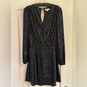 Heirloom brand black sequin mini dress